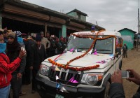Welcoming Ambulance to Gulmi District